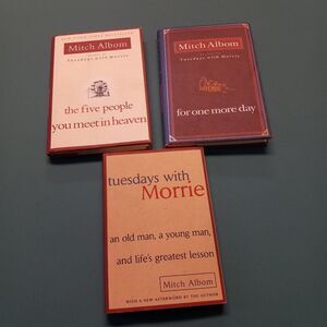 Mitch Albom Three books (2 Hard cover, 1 Soft)